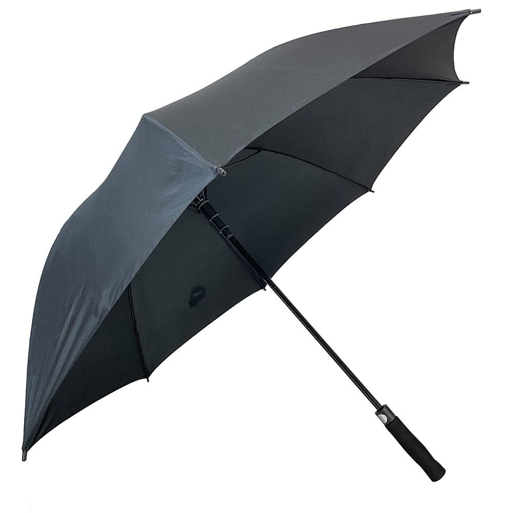 Ovida China නායක අභිරුචි කළු sublimation wind සහ up proof promotion golf umbrella