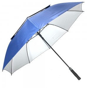 Ovida ombrellë me madhësi të madhe 30 inç automatike ombrellë golfi promovuese me cilësi të lartë të personalizuar për printimin e logos