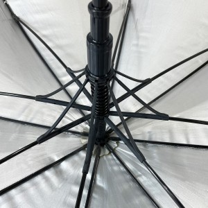 Ovida 30″*8K ໂລໂກ້ສະໂມສອນທີ່ກໍາຫນົດເອງຂອງບໍລິສັດພິມອອກທີ່ເຂັ້ມແຂງ windproof fiberglass umbrellas ປ້ອງກັນ UV ໃຫຍ່ umbrella Golf