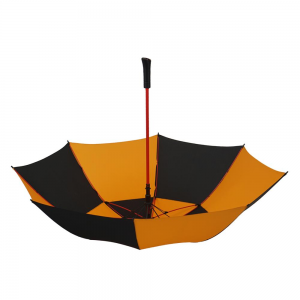 Ovida 60″ Double Canopy, два двухместных зонта для гольфа, ветрозащитный, с вентиляцией, черный и желтый