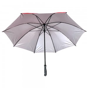 Ovida прирачник за рачно отворање Најевтиниот голф чадор Црвен сребрен чадори со UV облога Поевтини во Кина