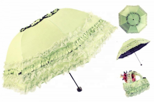 Ovida 2 secțiuni japoneze vintage two sun umbrelă pliabilă en gros