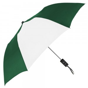 Umbrelă pliabilă cu 2 deschideri automate Ovida cu imprimare personalizată a logo-ului mărcii