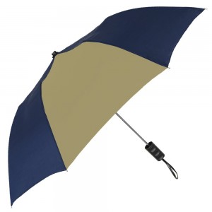 Овида кишобран са аутоматским отварањем са два преклопа са штампањем логотипа бренда по мери
