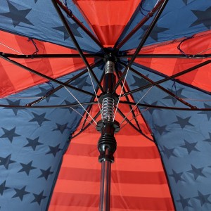 ओविडा स्वयंचलित फोल्डिंग लांब दोन विभाग लोगो कस्टम छत्री चीन उत्पादक ध्वज नकाशा छत्री