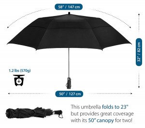 Ovida custom air මගින් ප්‍රවර්ධන අභිරුචි කුඩය සඳහා folding golf umbrellas 2ක් නිකුත් කරන ලදී