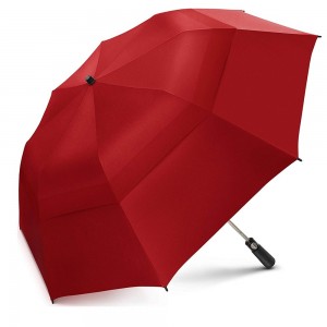 Ovida custom air vented 2 folding golf umbrellas para sa promotional custom nga payong