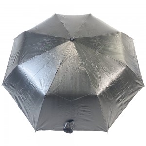 OVIDA trojskladací kvetinový dáždnik čierny povlak UV ochrana dáždnik proti slnku a dažďu