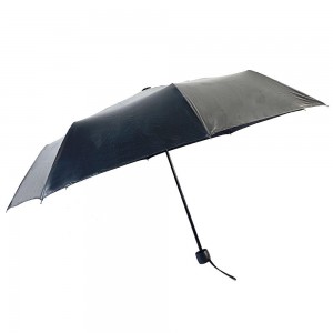 OVIDA třískládací květinový deštník černý povlak UV ochrana deštník proti slunci a dešti