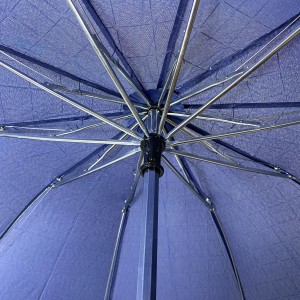 OVIDA tiga payung besar lipat boleh memuatkan dua orang dengan cetakan dan reka bentuk logo tersuai