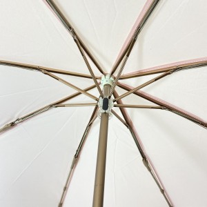 OVIDA trīs salokāms lietussargs sieviešu alumīnija īpaši viegls lietussargs ar pielāgotu dizainu