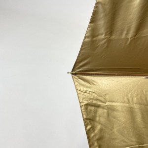 Овида ручно отварање три преклопна златна боја УВ Јапан 3 пута јапански кишобран Кинеска фабрика кишобрана Јињианг