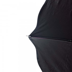 OVIDA trojskladací dáždnik v tvare kvetu čierny dáždnik s UV povlakom s vlastným dizajnom