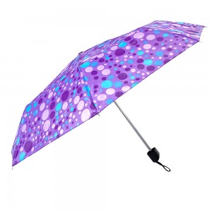 OVIDA tre sammenleggbare reklameparaply super mini regnparaply med tilpasset design
