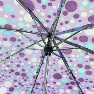 OVIDA three folding promotion umbrella super mini rain umbrella with custom design