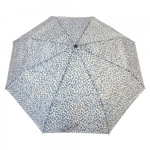 OVIDA trois parapluie léopard promotionnel pliant super mini parapluie de pluie avec un design personnalisé