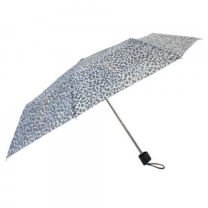 OVIDA tre-vikbara reklam leopard paraply super mini regnparaply med anpassad design
