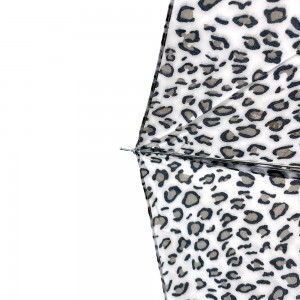 OVIDA tre-foldede salgsfremmende leopard paraply super mini regn paraply med brugerdefineret design