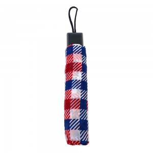 OVIDA tulo ka folding promotional stripe umbrella rain payong nga adunay custom design