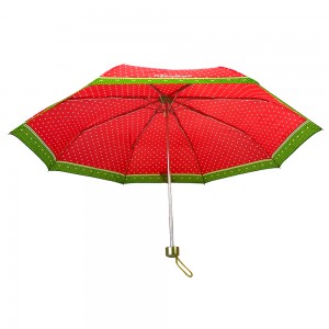 OVIDA 3 сгъваем промоционален чадър, супер лек, ръчно отворен, прекрасен чадър с персонализирано лого