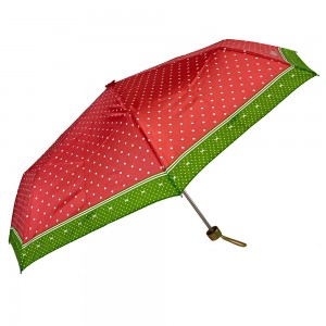 OVIDA 3 ausklappen Promotiouns Regenschirm super Liicht Handbuch oppen schéine Regenschirm mat personaliséierte Logo