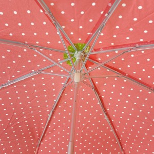 OVIDA 3 kokkupandav reklaamvihmavari, ülikerge käsitsi lahtikäiv armas kohandatud logoga vihmavari