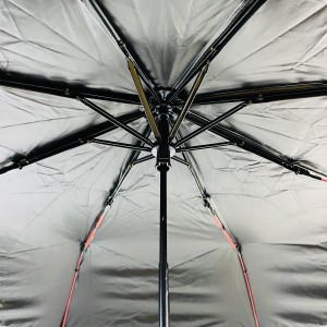 OVIDA Hoge kwaliteit aangepast bedrijfslogo bedrukte bloemen drie opvouwbare zelfopen automatische paraplu