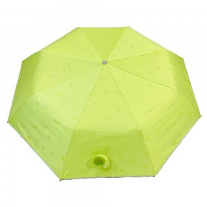 OVIDA 도매 품질 접는 태양 우산 여자를위한 3 배 사용자 정의 sombrinha 여자 명확한 우산 자동 우산