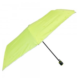 OVIDA 도매 품질 접는 태양 우산 여자를위한 3 배 사용자 정의 sombrinha 여자 명확한 우산 자동 우산