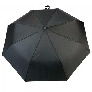 OVIDA 반전 우산 수동 오픈 폴리에스터 로고 프린트가 있는 3개의 접는 우산