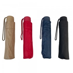Kilang OVIDA borong payung lipat warna pepejal grid warna mini tiga payung lipat payung hadiah pengiklanan