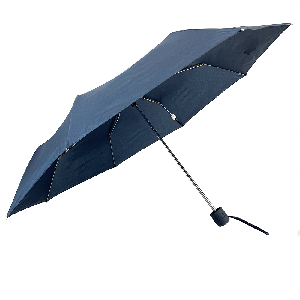 OVIDA Fábrica atacado guarda-chuvas dobráveis ​​de cor sólida grade de cores mini três guarda-chuvas dobráveis ​​guarda-chuvas de presente de publicidade