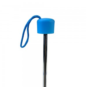 OVIDA Transparent Manual open Umbrella blue flower Folding Unisex Outdoor Travel Simple Portable na payong