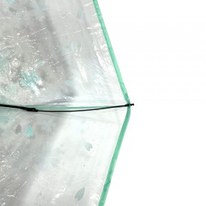 OVIDA 3-fold POE paraply klar gennemsigtig paraply tilpasset design og logo print