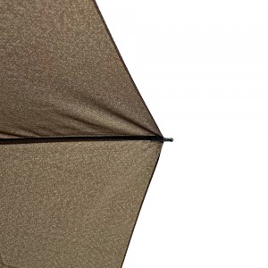 Parapluie classique pliant OVIDA 3 manche en métal et tissu pongé avec ouverture manuelle