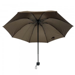 Ovida Customized Logo Prints Umbrella Inverted Brown Folding Umbrella Rov Qab Umbrellas