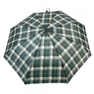 OVIDA 3 ombrellë e lehtë e palosshme e hapur me dorë pranoni ombrellën jeshile me dizajn të personalizuar logoje