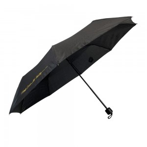 OVIDA custom logo compact portable rain safety open super waterproof pongee fabric umbrella fold 3