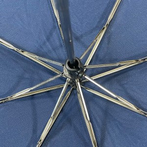 OVIDA 3 折りたたみ傘 簡単で安全な手動オープン傘 カスタム ブルー傘