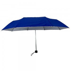 OVIDA Čistě modrá polyesterová tkanina se stříbrným povlakem ochrana proti slunečnímu UV záření skládací teleskopický deštník 3