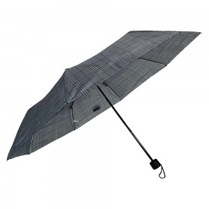 OVIDA 3 folding dark manual umbrella ຫນາແຫນ້ນທີ່ມີການອອກແບບໂລໂກ້ທີ່ກໍາຫນົດເອງ