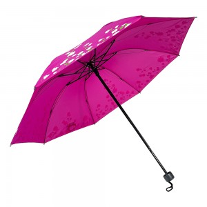 OVIDA nouveau design parapluie pliant parapluie magique de logo personnalisé de couleur de changement d'eau
