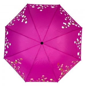 OVIDA ny design hopfällbar paraply magisk vatten ändra färg anpassad logotyp paraply
