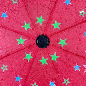 OVIDA Creative Compact Colour Changing Umbrella Flower Design Berubah Warna Saat Payung Travel Lipat Air Basah