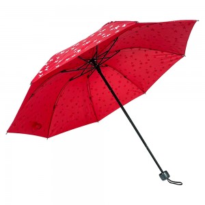 OVIDA Creative Compact Färgskiftande paraply Blomsterdesign ändrar färg när vått vatten Vikbart reseparaply