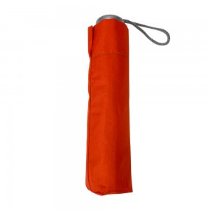 OVIDA Youth turuncu renk Gümüş korumalı kompakt seyahat şemsiyesi ile çevre dostu polyester kumaş