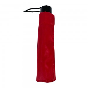 OVIDA Factory Directe levering hand open cutom logo Reclame rode kleur Opvouwbare paraplu