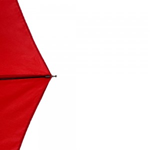 OVIDA Factory Direct მიწოდება ხელით ღია ჭრის ლოგო რეკლამა წითელი ფერის დასაკეცი ქოლგა