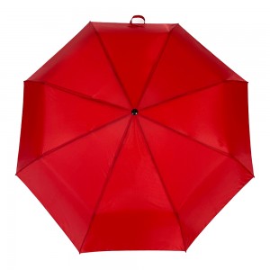 Прямая поставка с фабрики OVIDA, открытая рука с логотипом Cutom, рекламный красный цвет, складной зонт