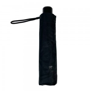 OVIDA Promotion black pongee fabric Telescope 3 Folding Umbrella with custom Printing animal